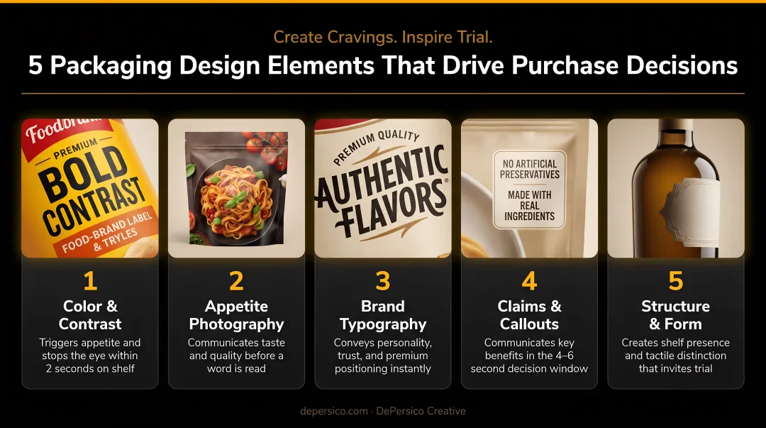 5 key packaging design elements that drive food and beverage purchase decisions