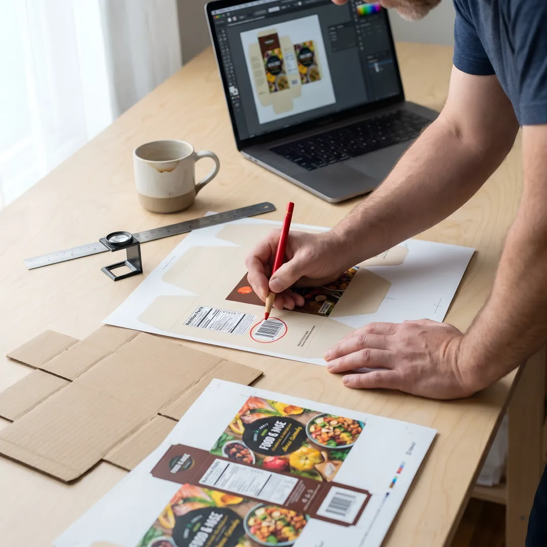 Case and carton label design review