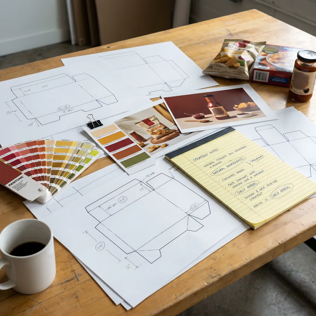 Brand consulting process for food packaging design