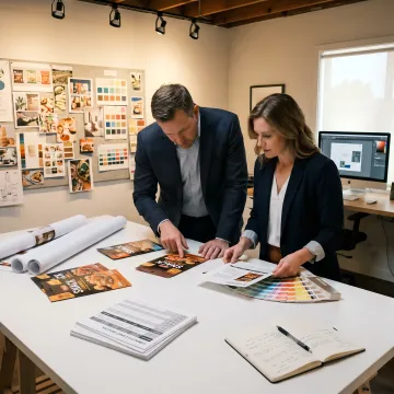 CPG package design process in a creative studio