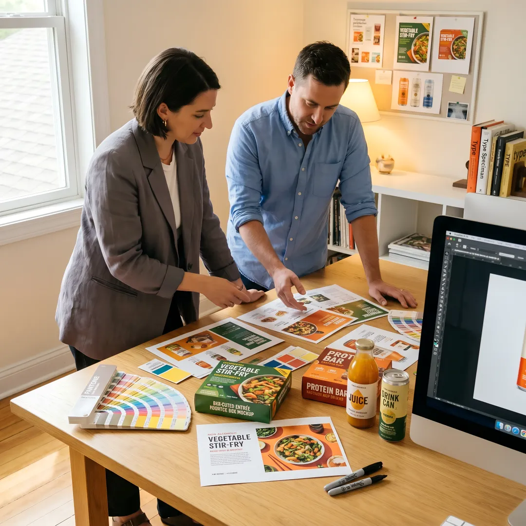 Food branding process with packaging concepts