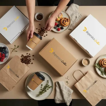 Food stylist arranging flat lay shoot