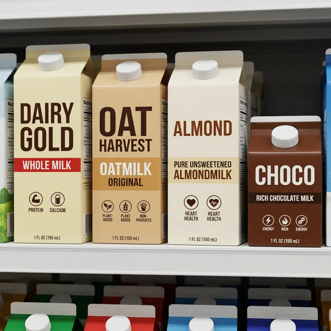 Milk Carton Designs for Food and Beverage Brands