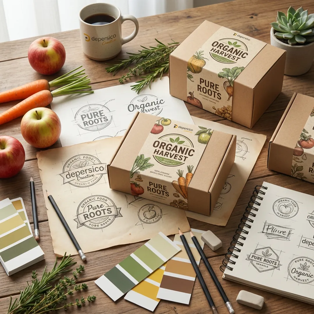 Organic Food Logo Designs for CPG and Startup Brands