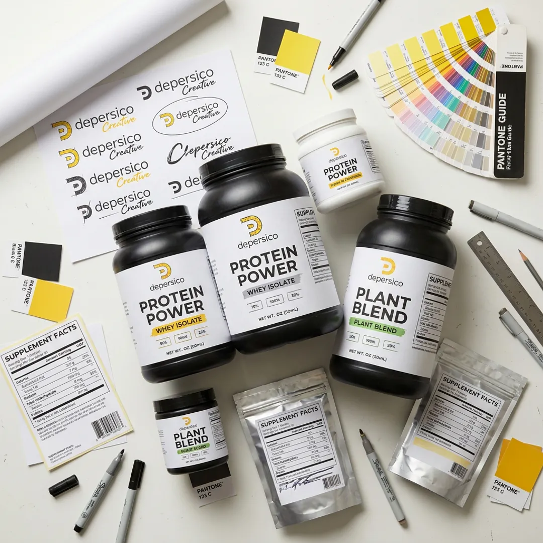 Protein Powder Logo Design for Food and Supplement Brands