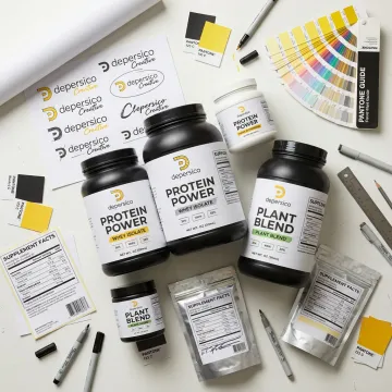 Protein Powder Logo Design for Food and Supplement Brands