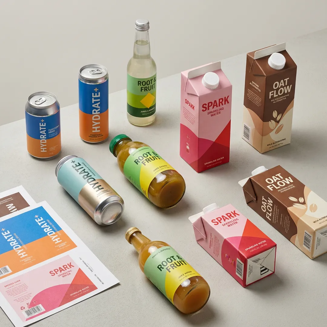 Packaging Design for Drink Brands Served by Top Experts