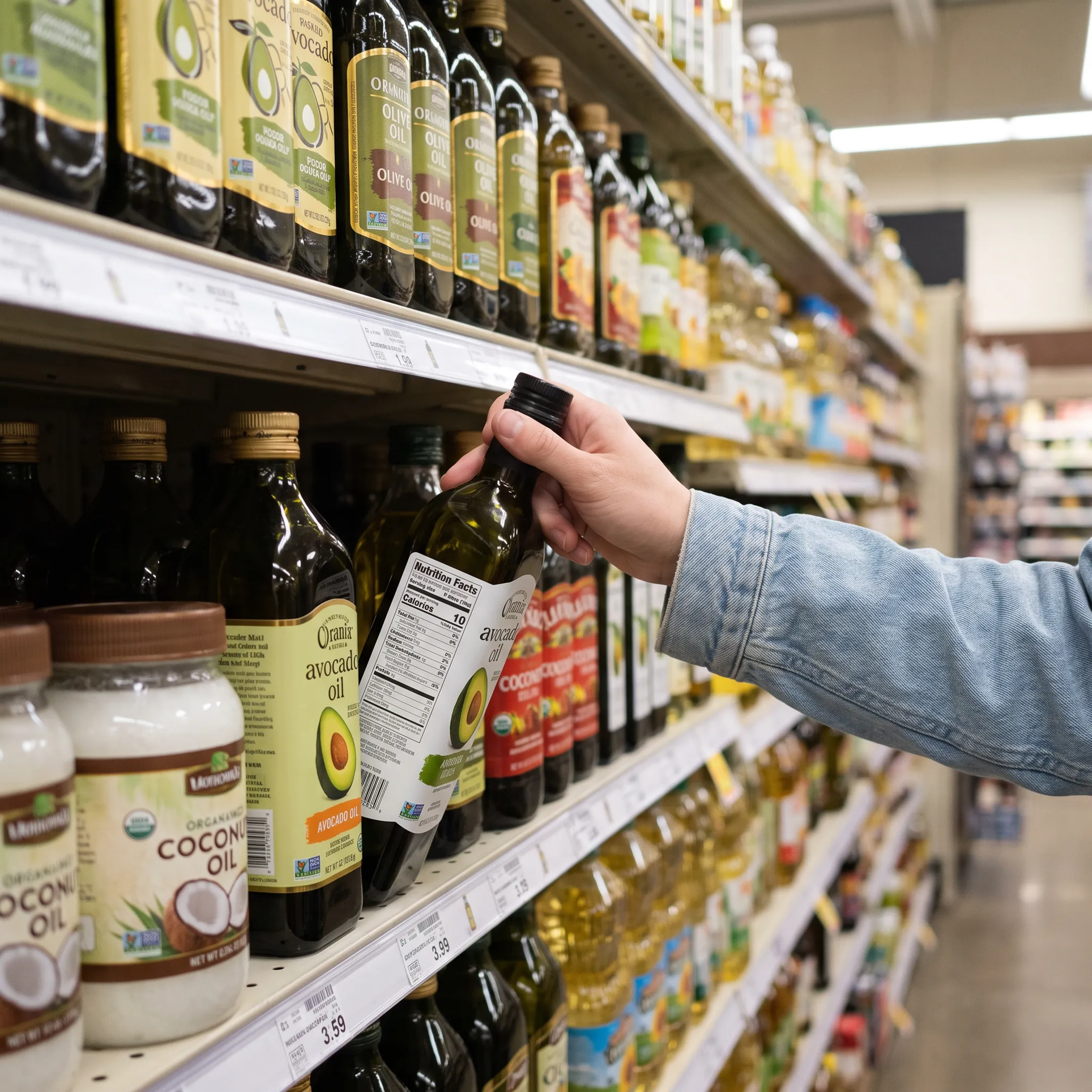 Cooking oil label design review
