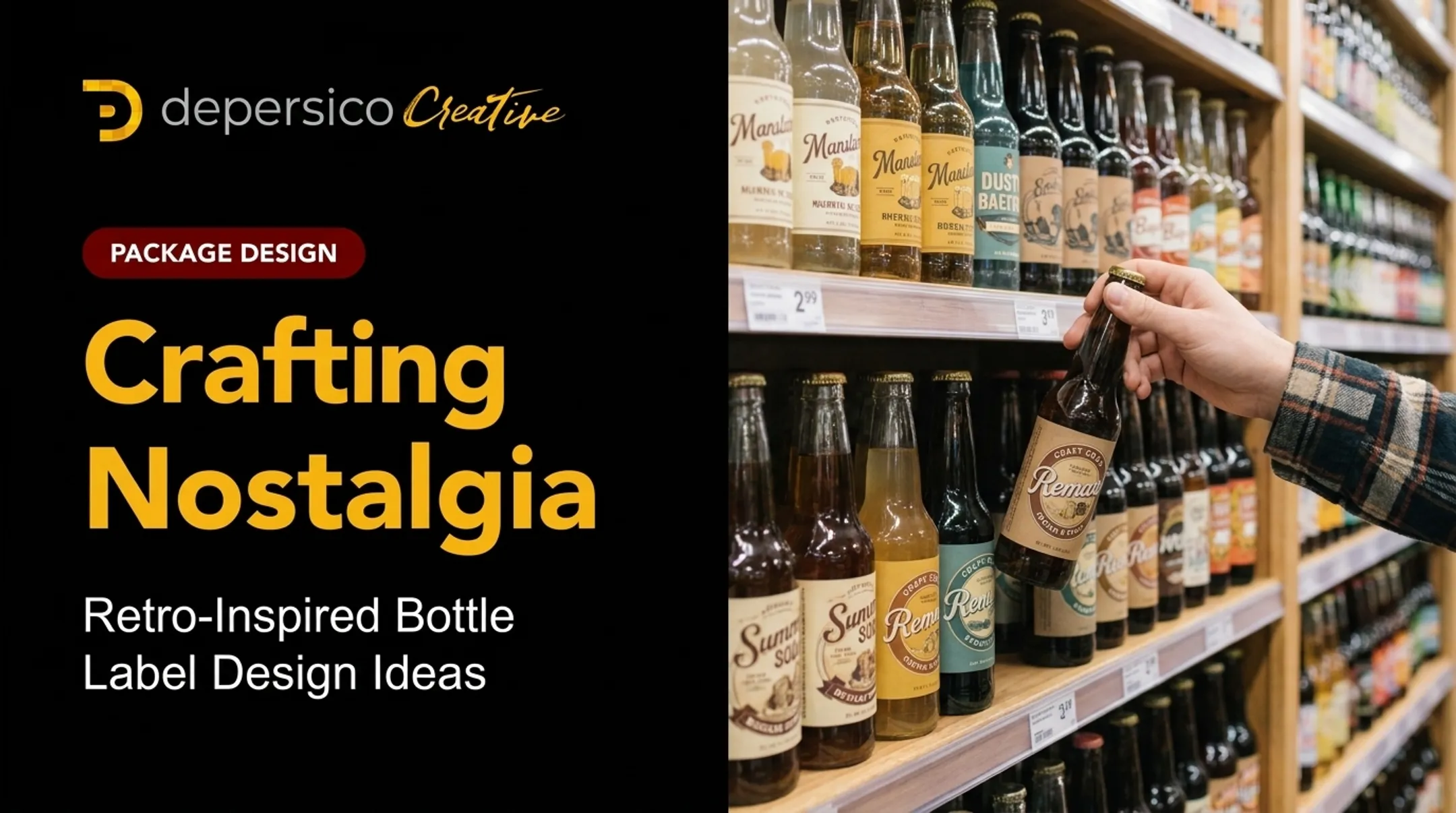 Crafting Nostalgia: Retro-Inspired Bottle Label Design Ideas