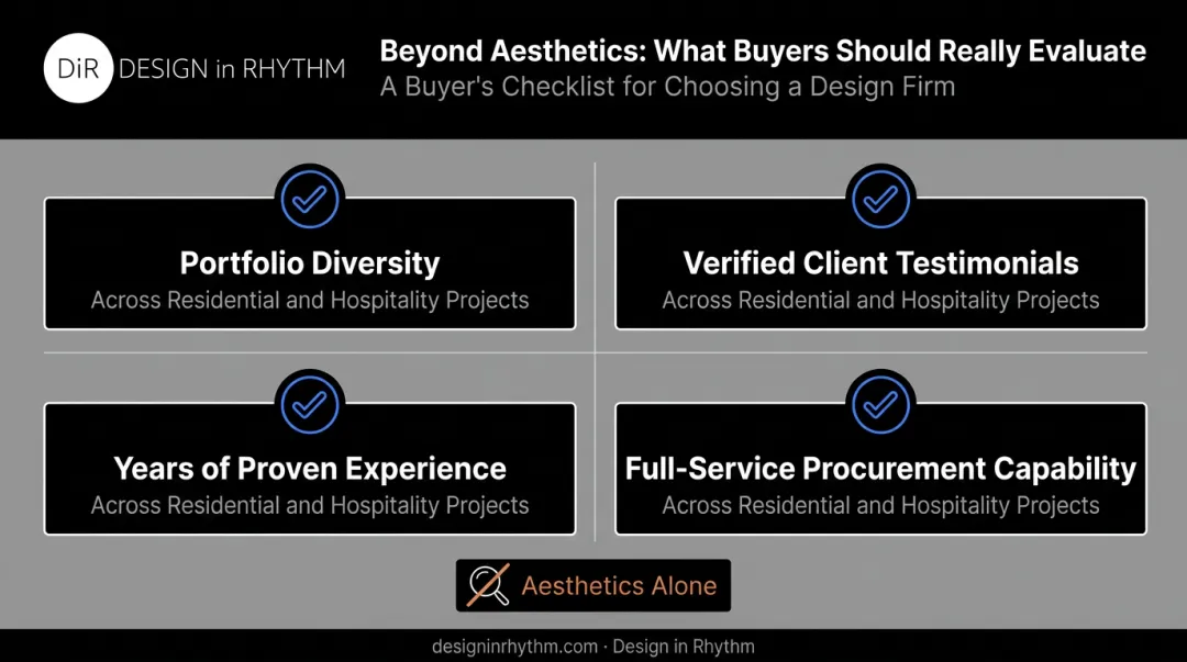 Four key criteria for evaluating interior design firm capability and trust