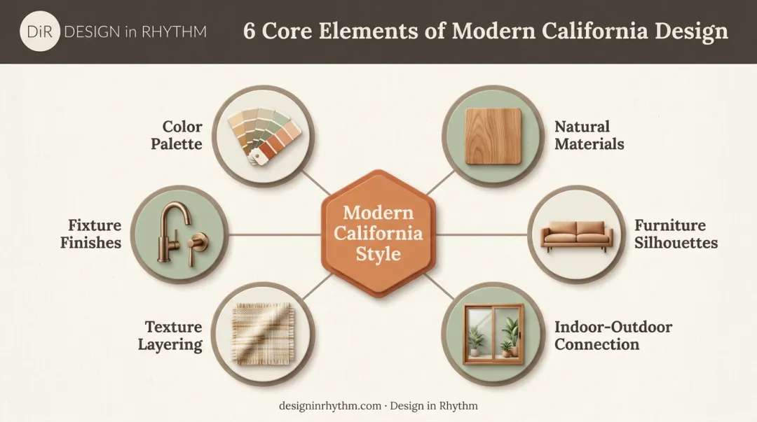 Six defining elements of Modern California interior design style
