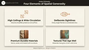 Four elements of spatial generosity in luxury villa design