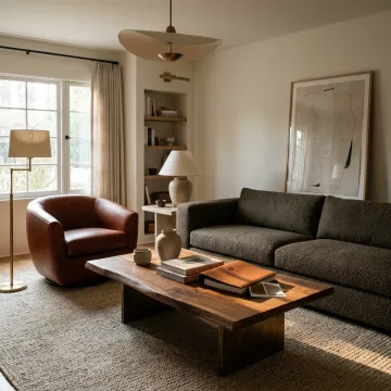 Custom interior design living room in Pasadena