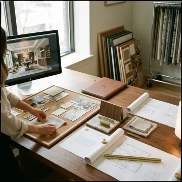 Luxury interior design-build studio concept