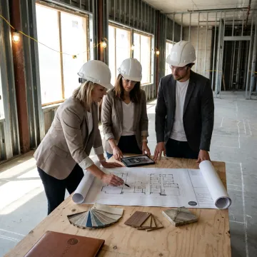 Luxury construction and interior design planning