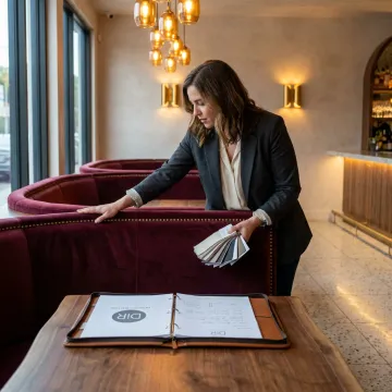 Stylish Los Angeles restaurant interior design