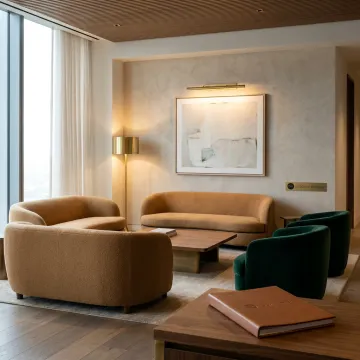 Modern corporate lounge interior design