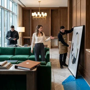 Elegant interior design and construction project