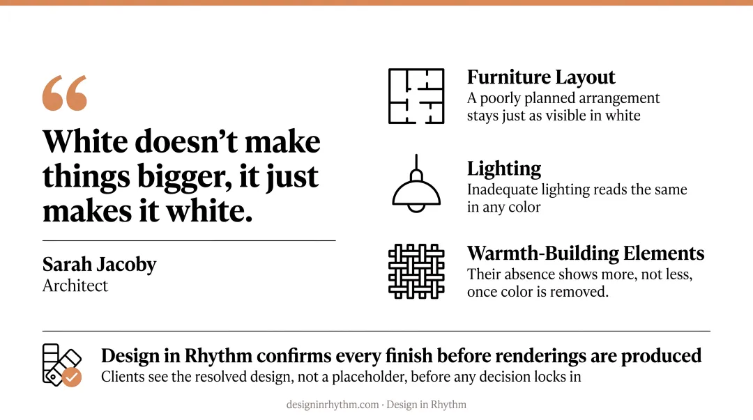 Three common all-white interior design mistakes and how to fix them