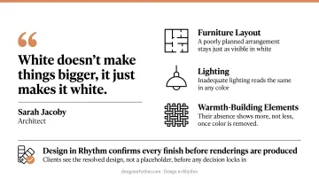 Three common all-white interior design mistakes and how to fix them