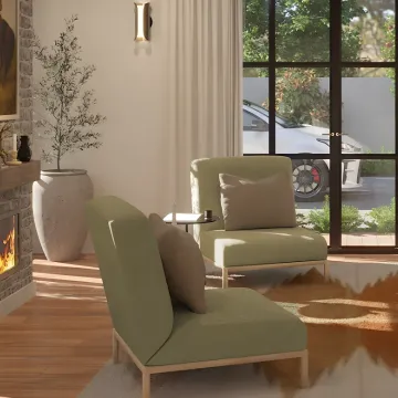 Elegant remodeled interior living space