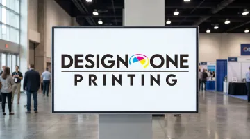 Color-coded wayfinding signage system for convention center zones infographic