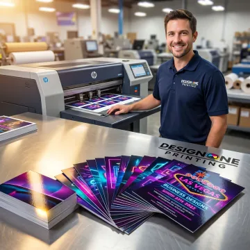 Custom postcards being printed in Las Vegas
