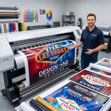Large format printing display in Las Vegas