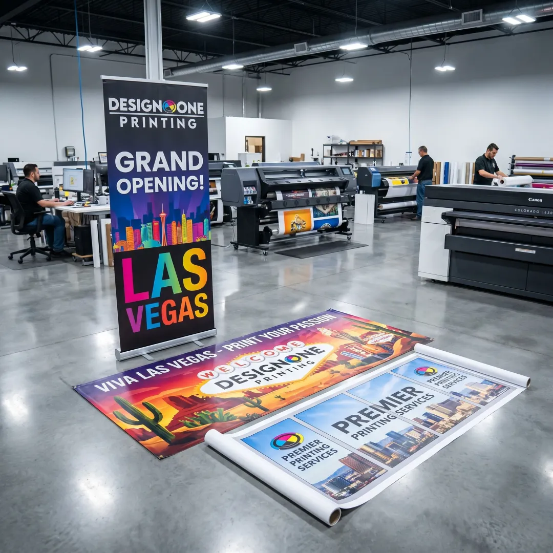 Custom large format signs being prepared for installation