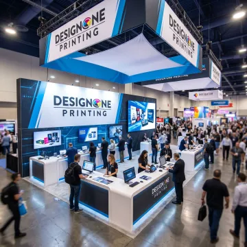 Custom tech trade show booth in Las Vegas
