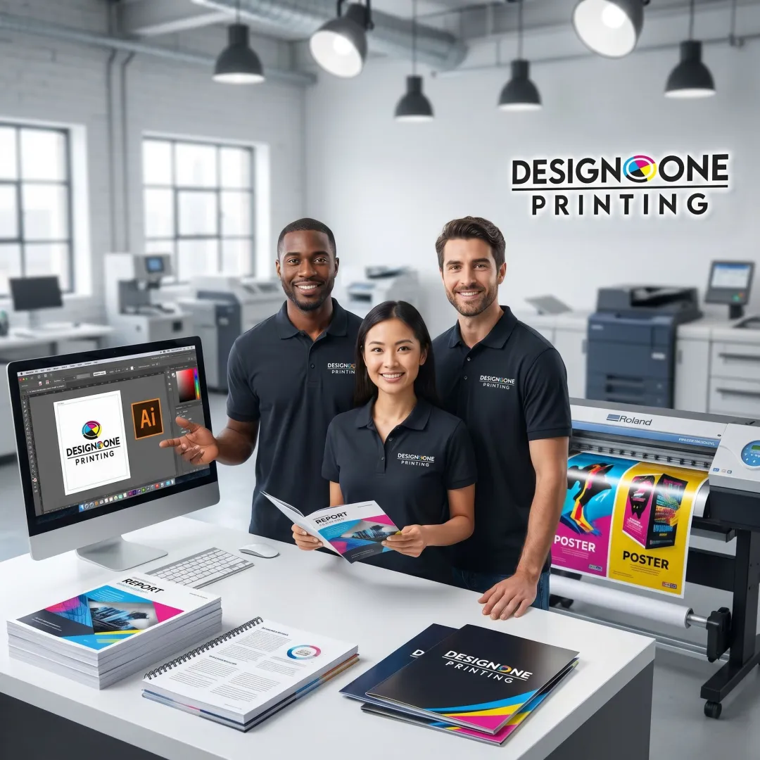 Staff handling urgent document printing