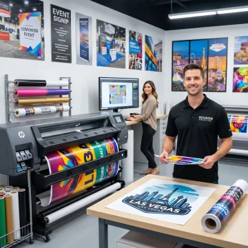 Large format signs and event graphics in Las Vegas