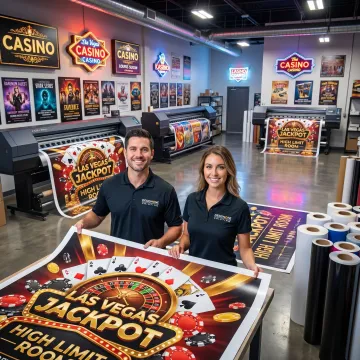 Rush casino signage printing in Las Vegas