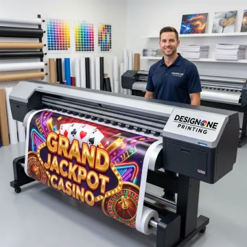Casino promotional banner printing in Las Vegas