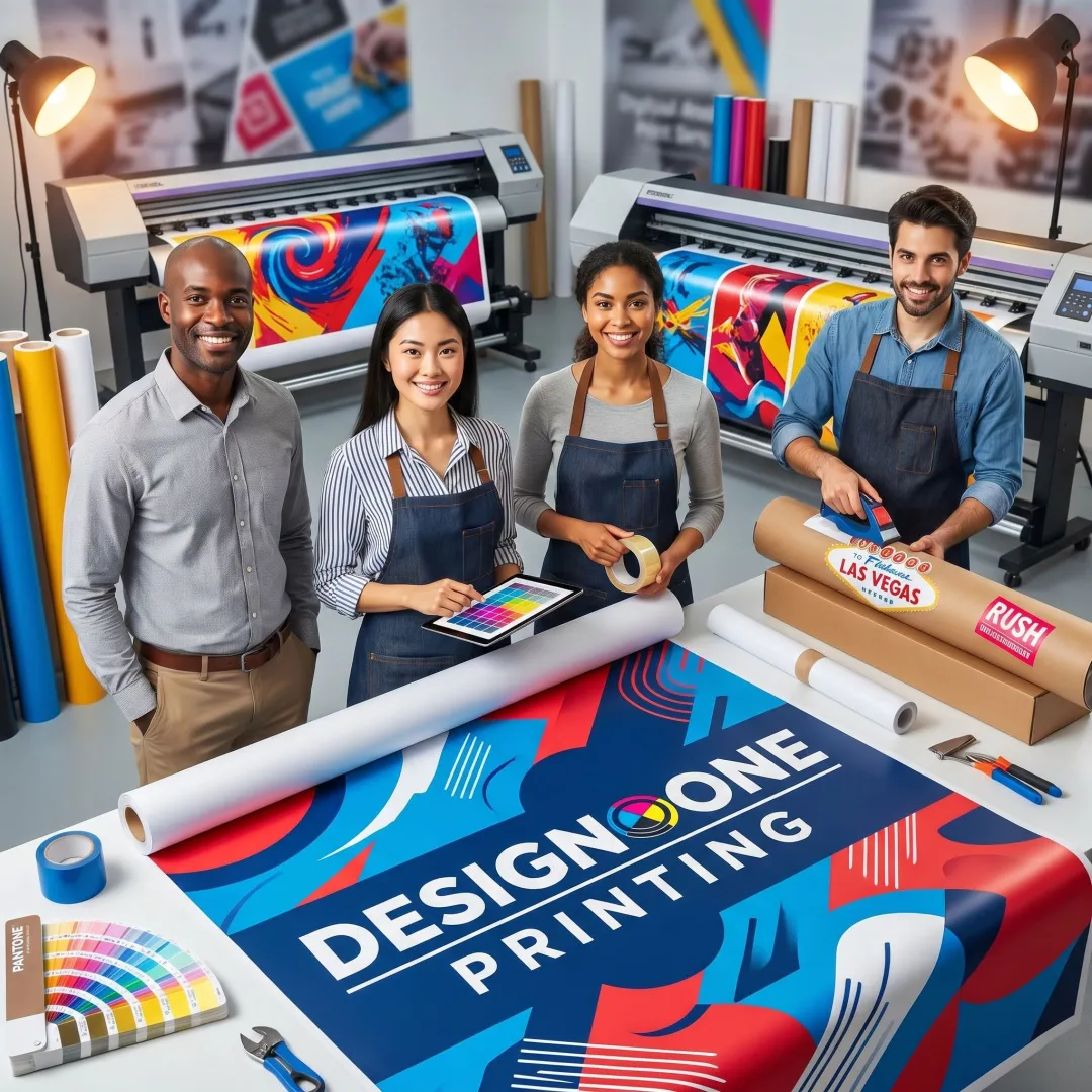Trade show print production process
