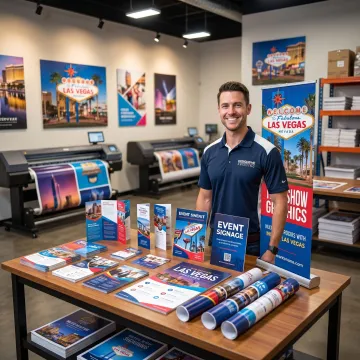 Rush trade show printing materials in Las Vegas