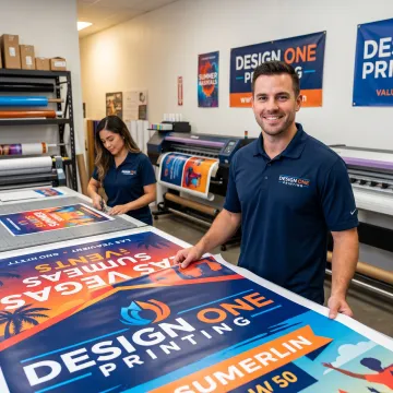 Rush event signage printing for a Las Vegas event