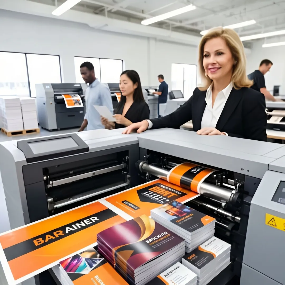 Printer producing rush marketing materials
