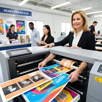 Rush printing materials prepared for pickup