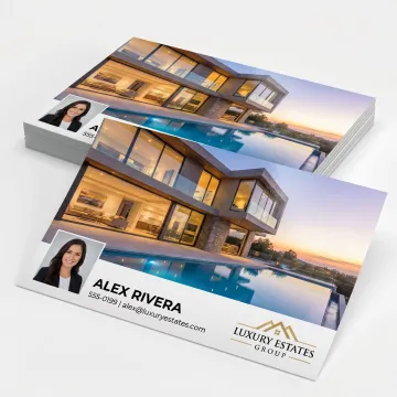 Printed real estate direct mail postcards
