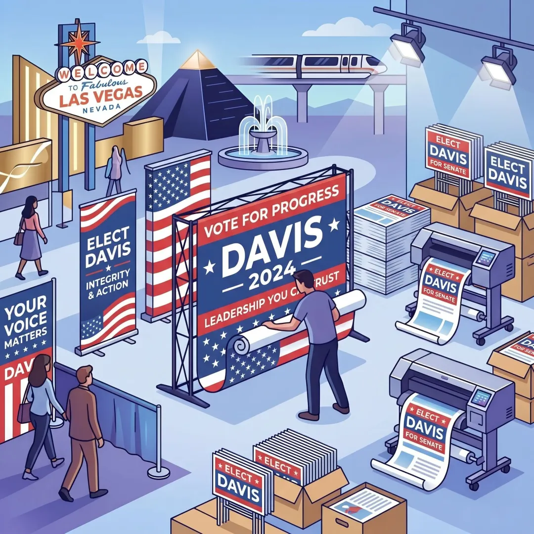 Campaign banner and flyer printing
