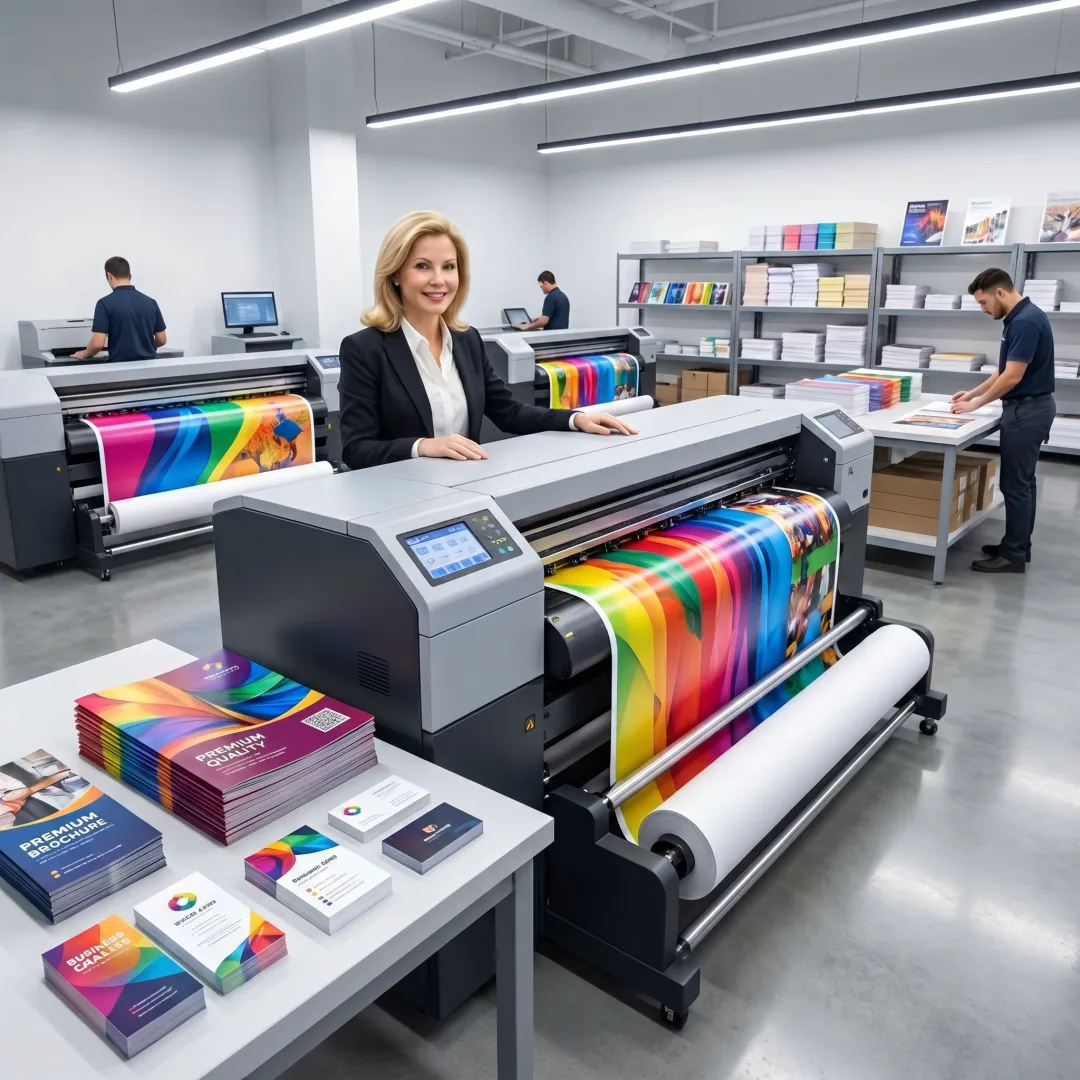 Printer producing rush marketing materials