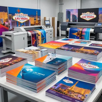 Commercial printing materials for a Las Vegas business event