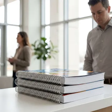 Custom spiral bound booklets printed in Las Vegas