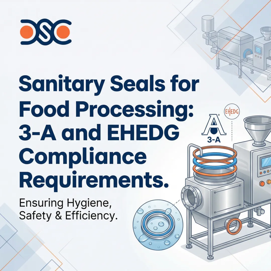 Sanitary Seals for Food Processing: 3-A and EHEDG Compliance Requirements