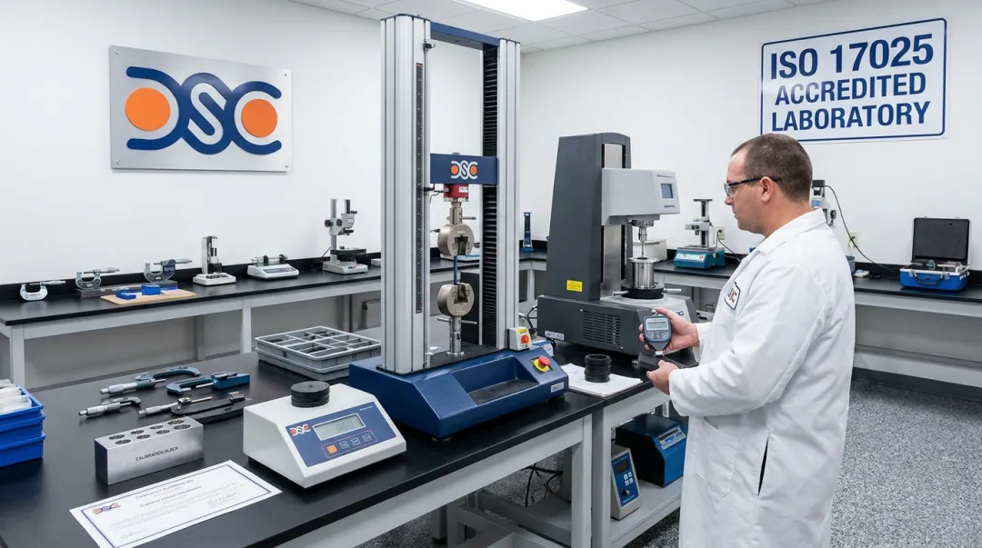 DSC ISO 17025 accredited laboratory testing O-ring compounds for hardness verification