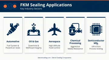 Five key FKM O-ring industry applications from automotive to semiconductor manufacturing