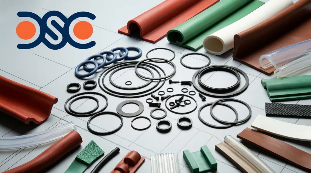 Detroit Sealing Components elastomer material portfolio displayed across multiple compound families