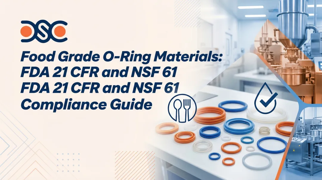 Cover image for Food Grade O-Ring Materials: FDA 21 CFR and NSF 61 Compliance Guide