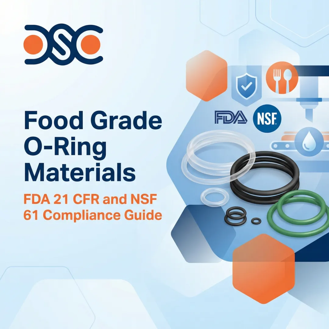 Food Grade O-Ring Materials: FDA 21 CFR and NSF 61 Compliance Guide